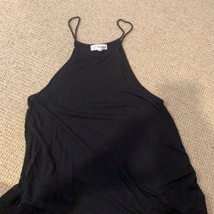 Black halter tank top